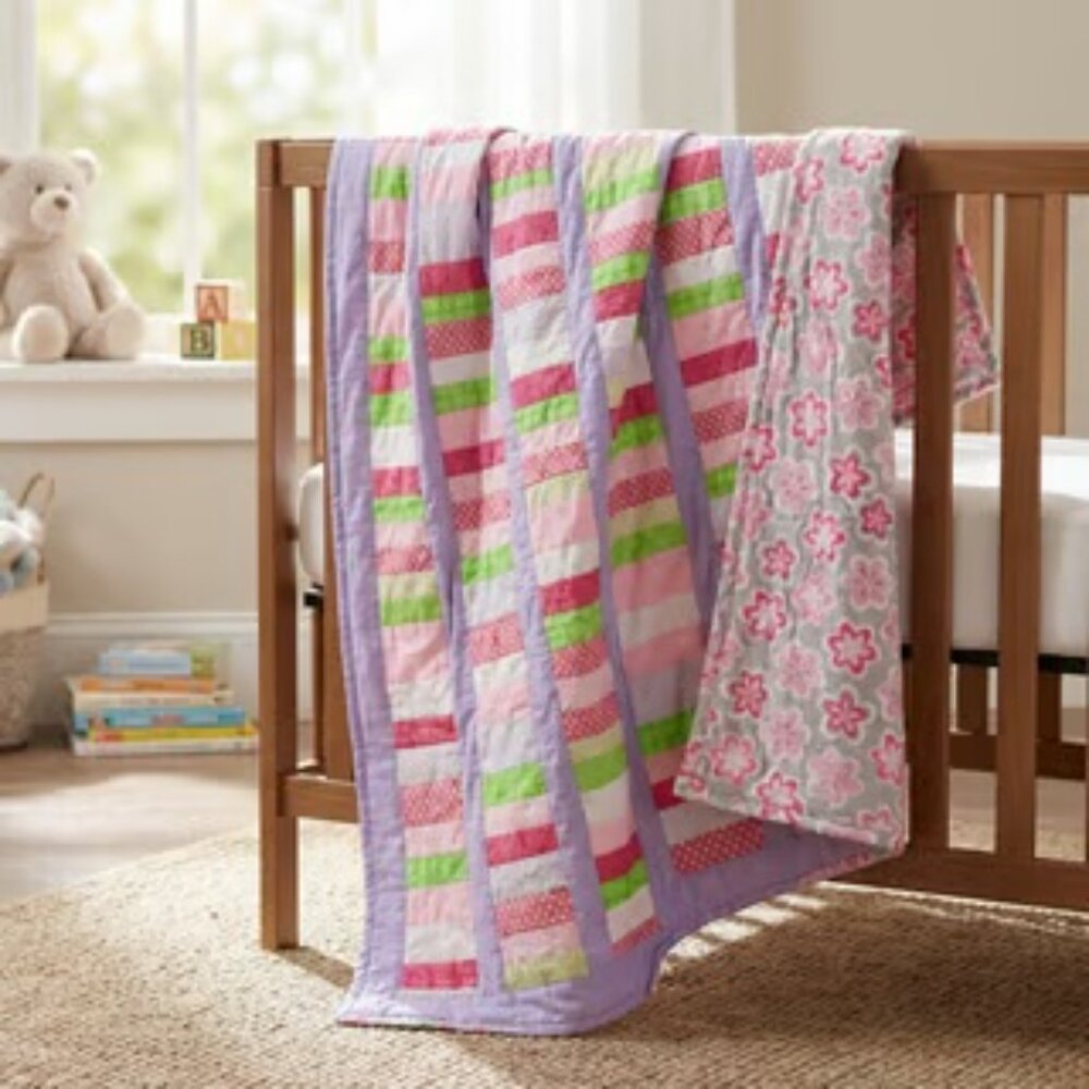 "Dot, Dot, Dash, Daisy" Lap Quilt